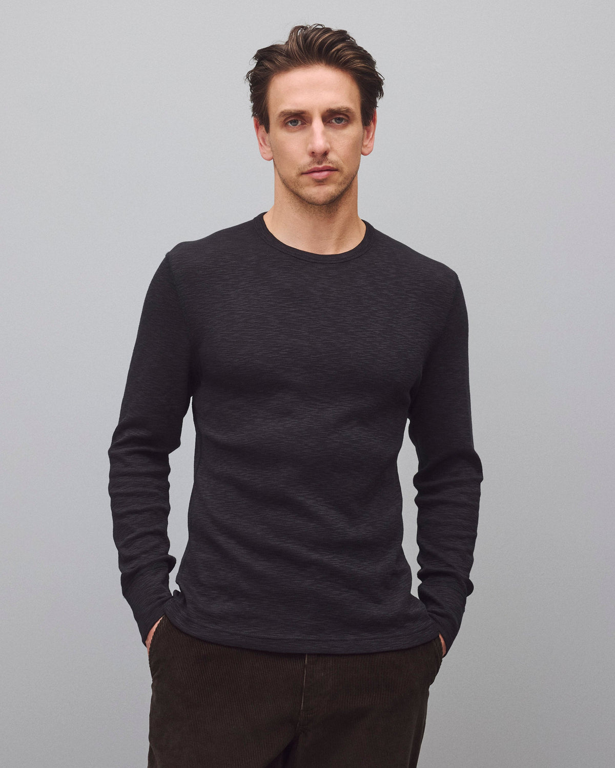 1x1 Slub Slim Long Sleeve