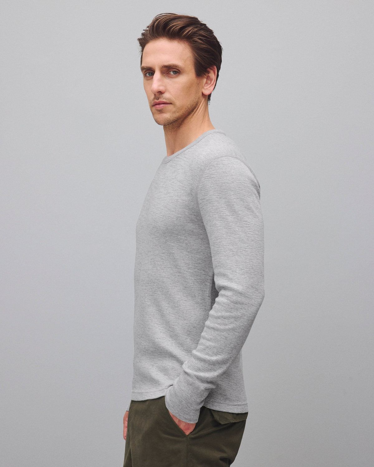 1x1 Slub Slim Long Sleeve
