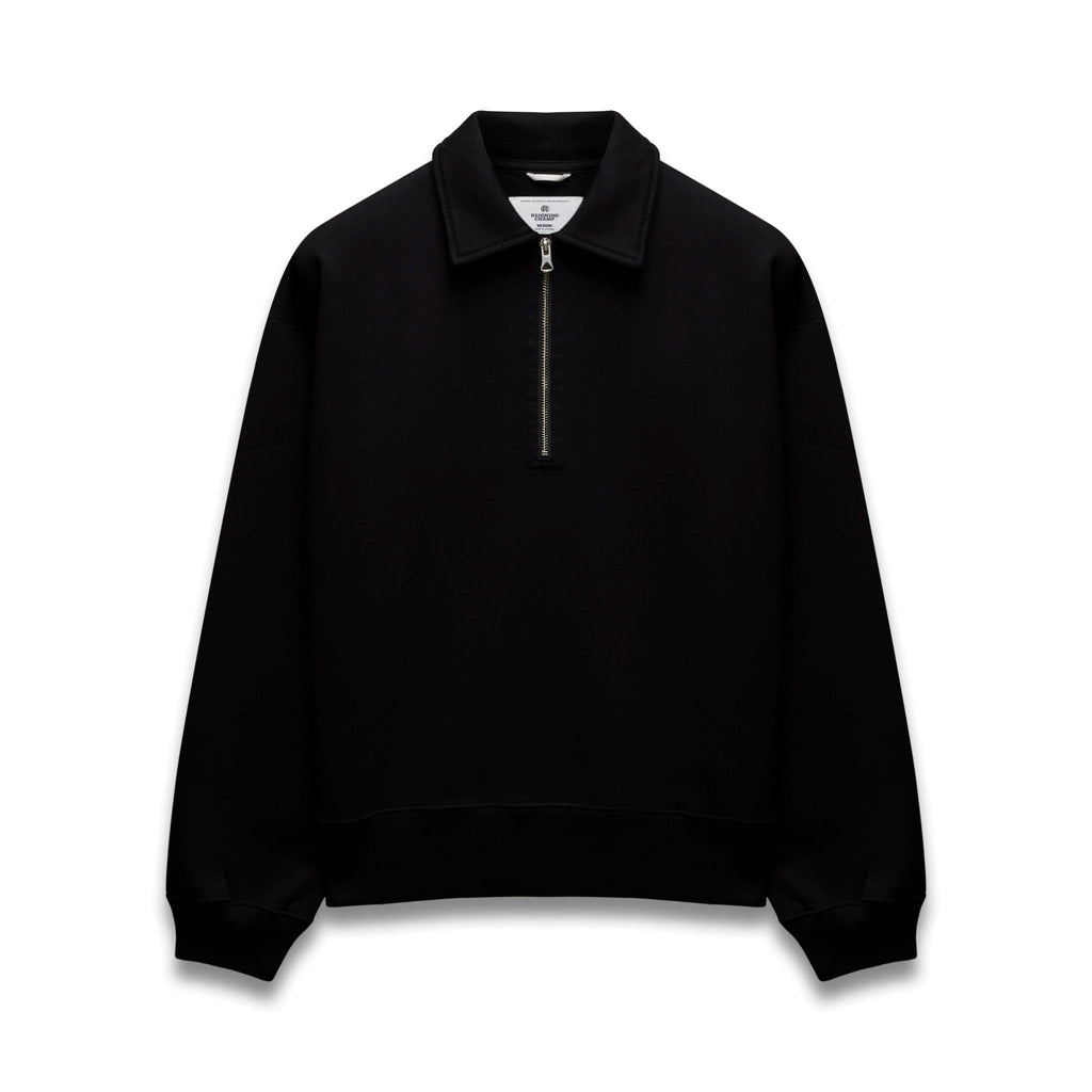 Brushed Fleece Relaxed Half Zip Sweatshirt