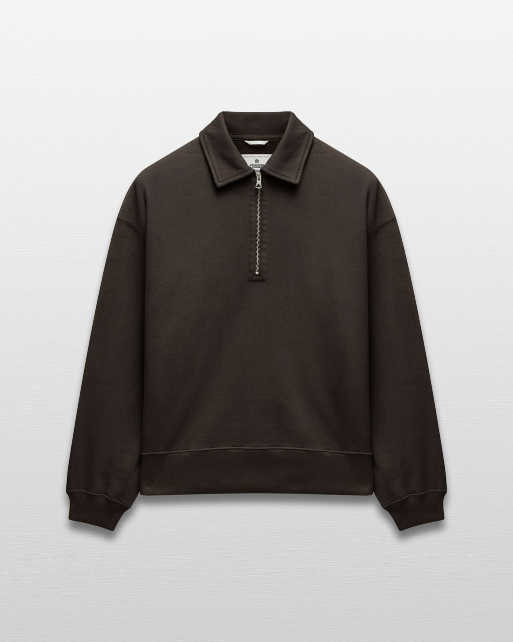 Brushed Fleece Relaxed Half Zip Sweatshirt