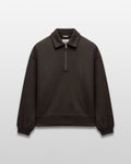 Brushed Fleece Relaxed Half Zip Sweatshirt