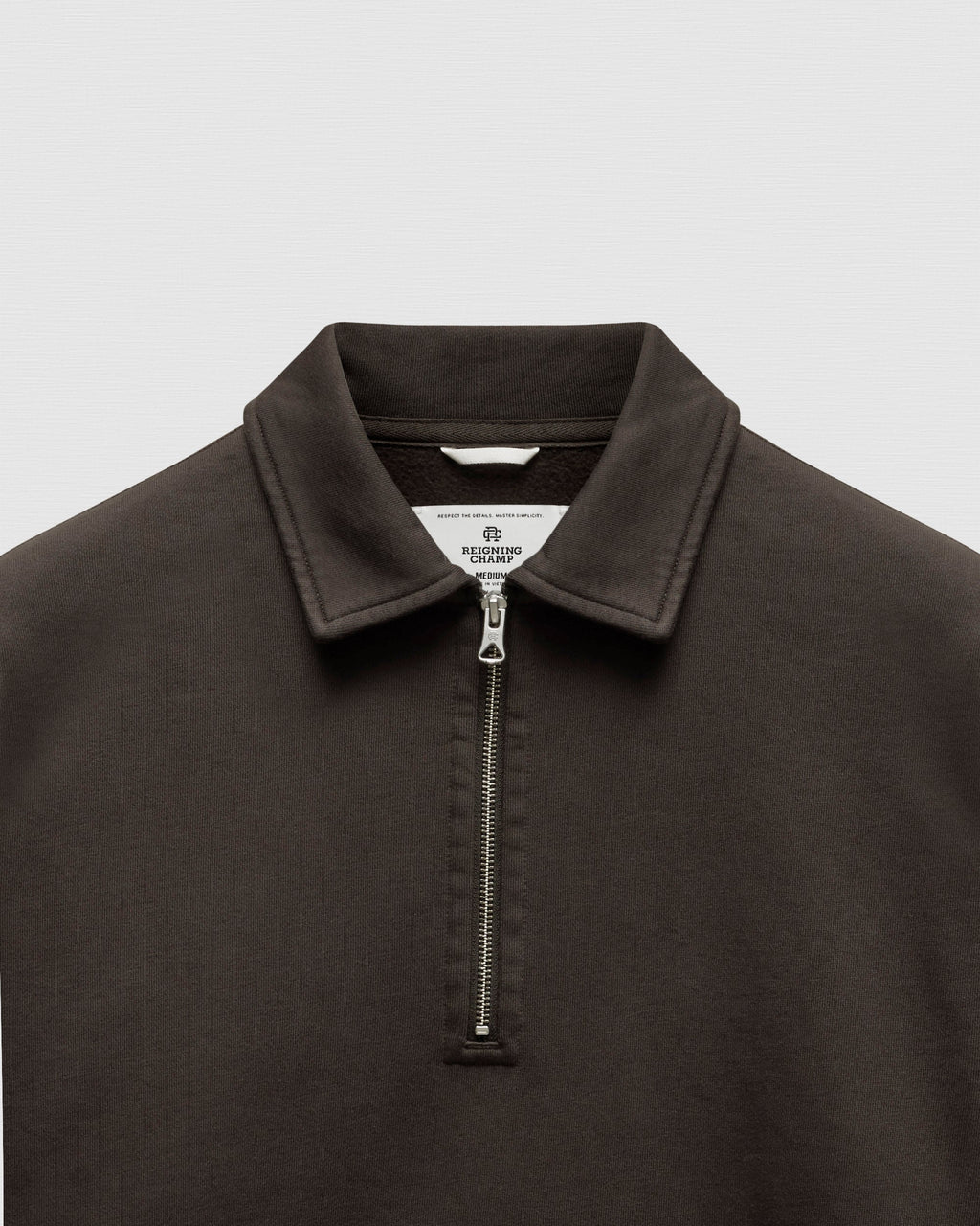Brushed Fleece Relaxed Half Zip Sweatshirt