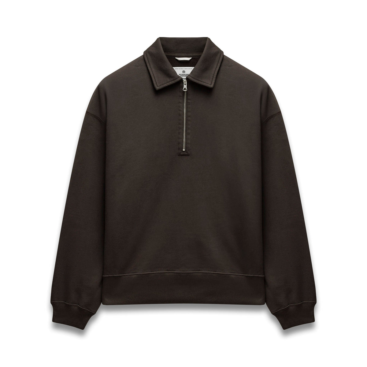 Brushed Fleece Relaxed Half Zip Sweatshirt