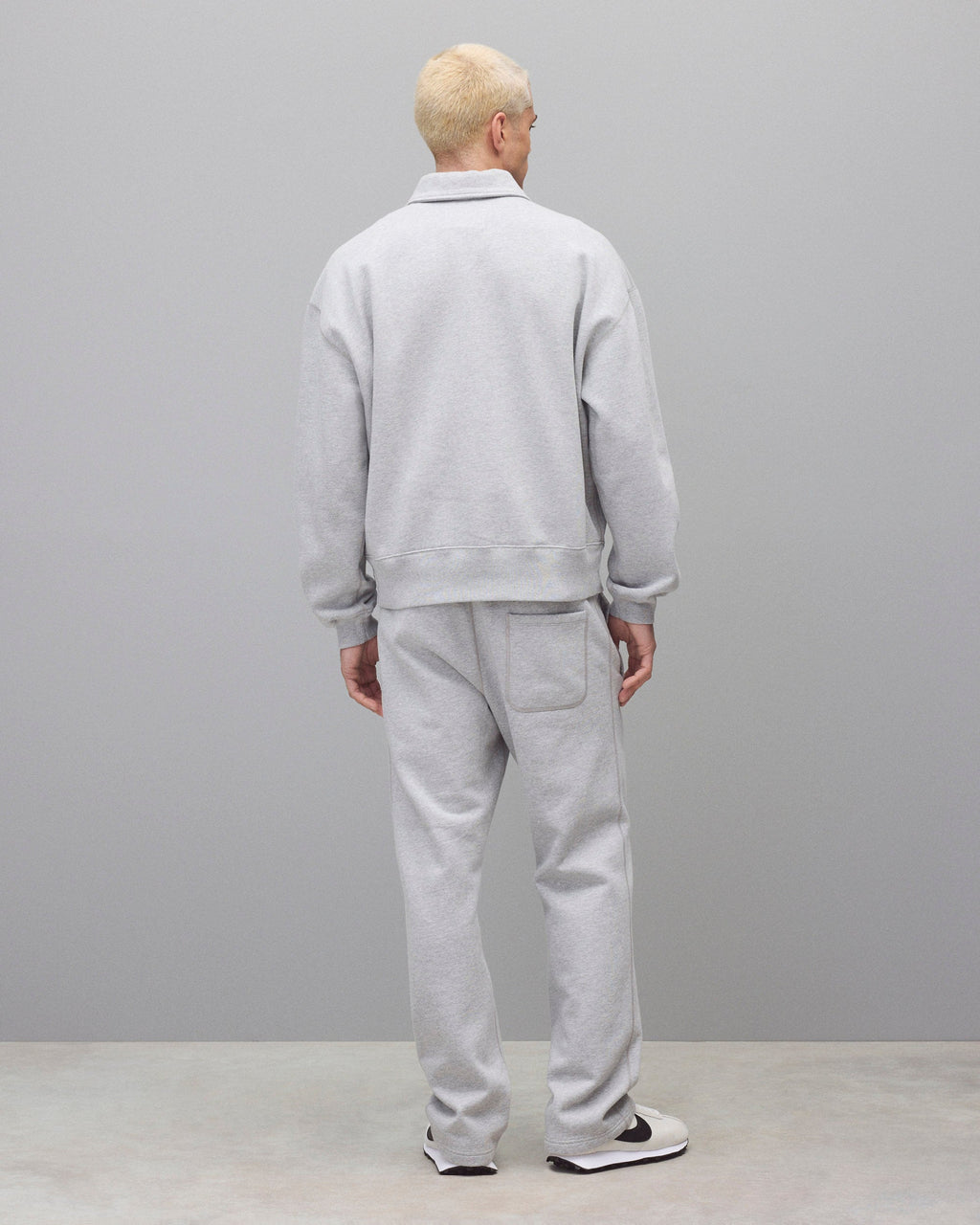 Brushed Fleece Relaxed Half Zip Sweatshirt