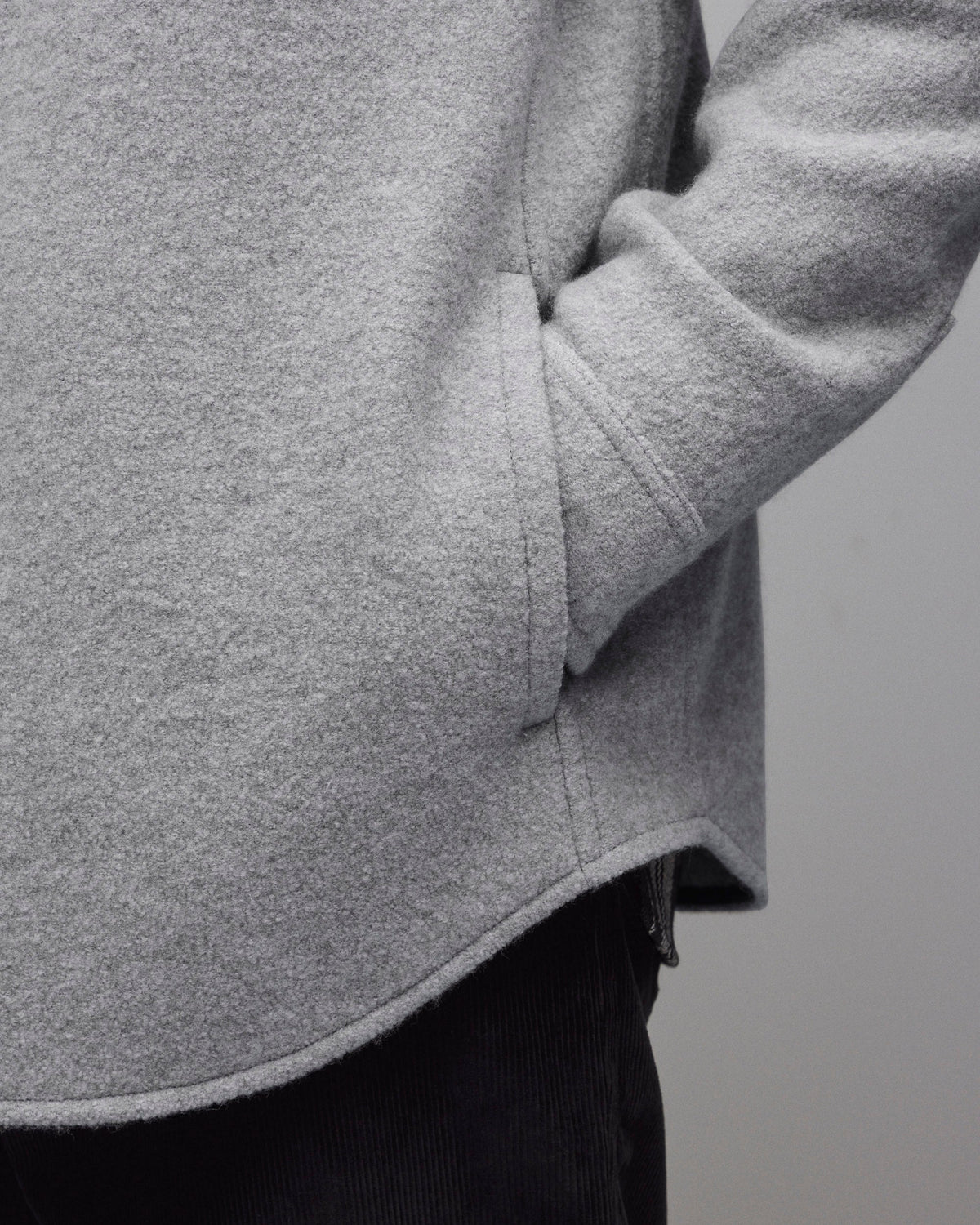 Boiled Wool Warden Overshirt