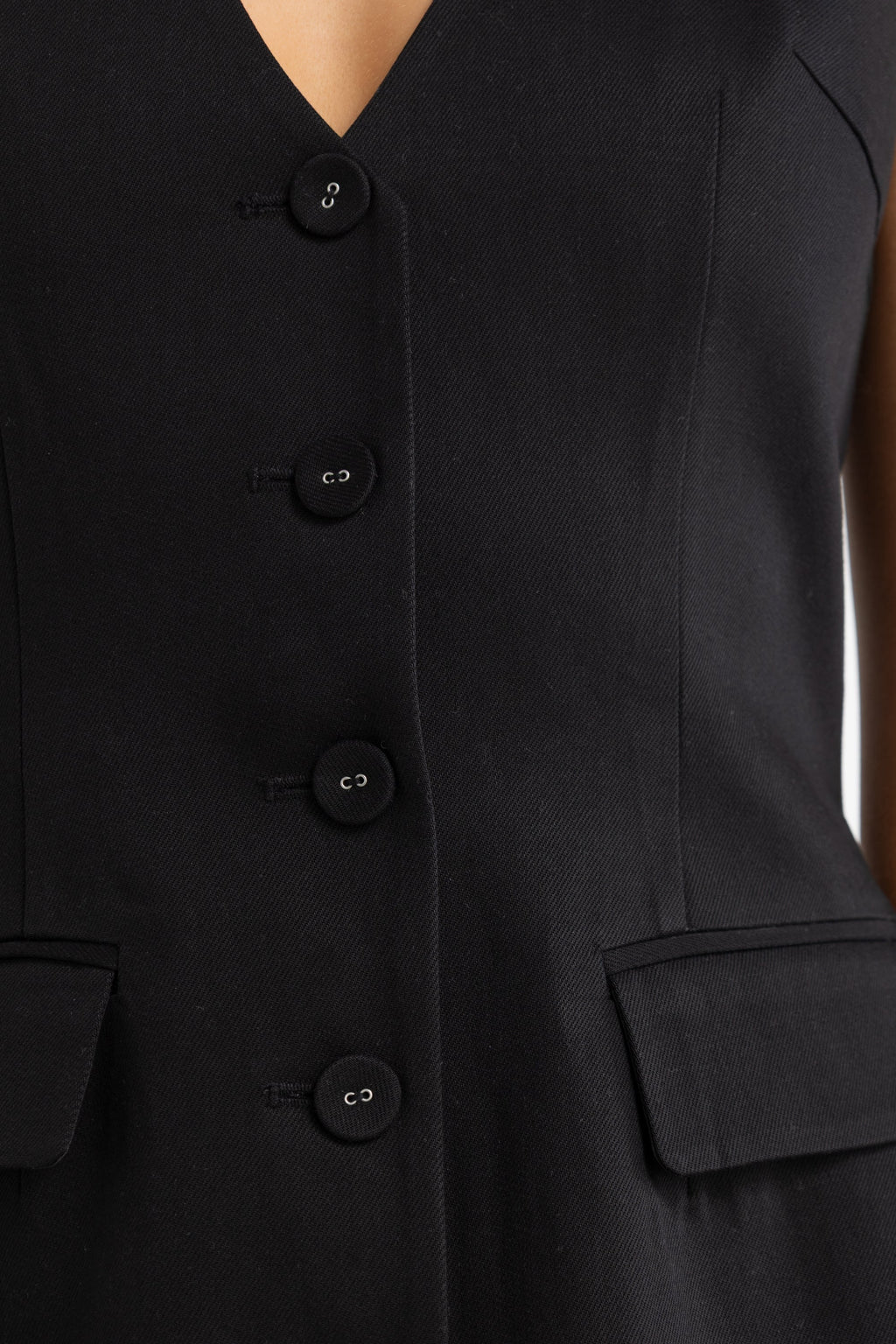 Adelaide Tailored Mini Dress Black