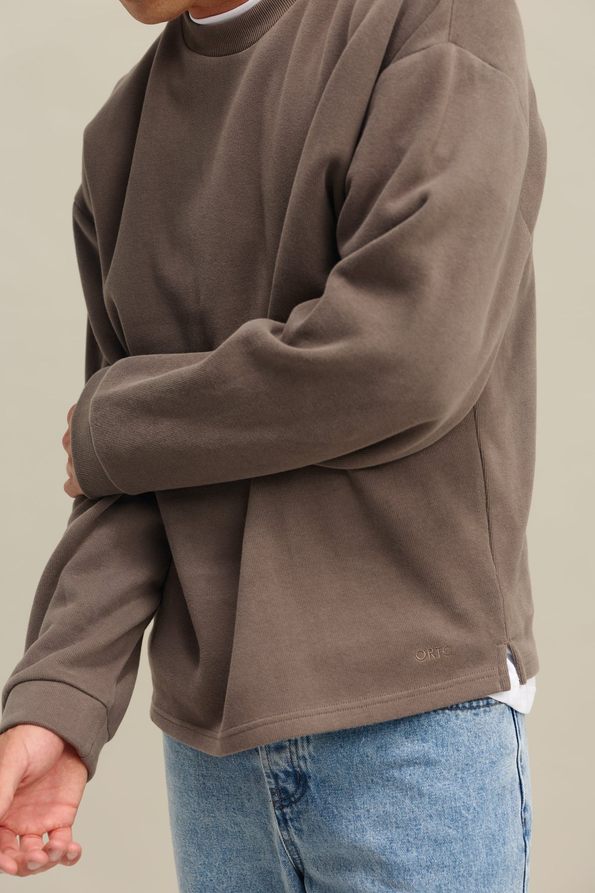 Aiden Crew Sweater Espresso