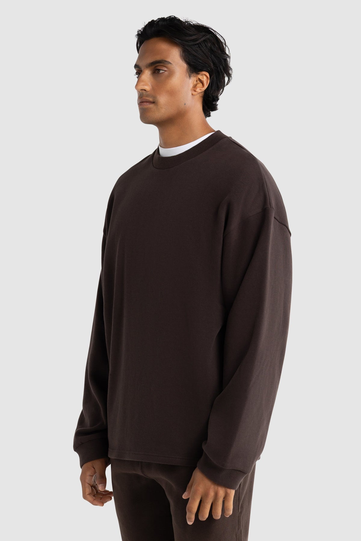 Aiden Crew Sweater Carob