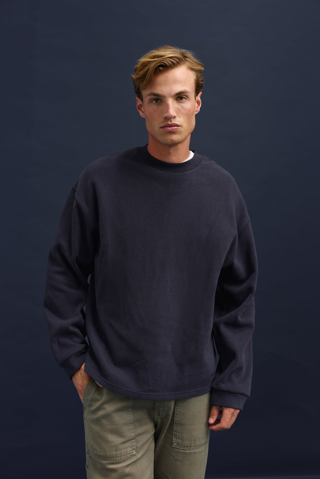 Aiden Crew Sweater Navy