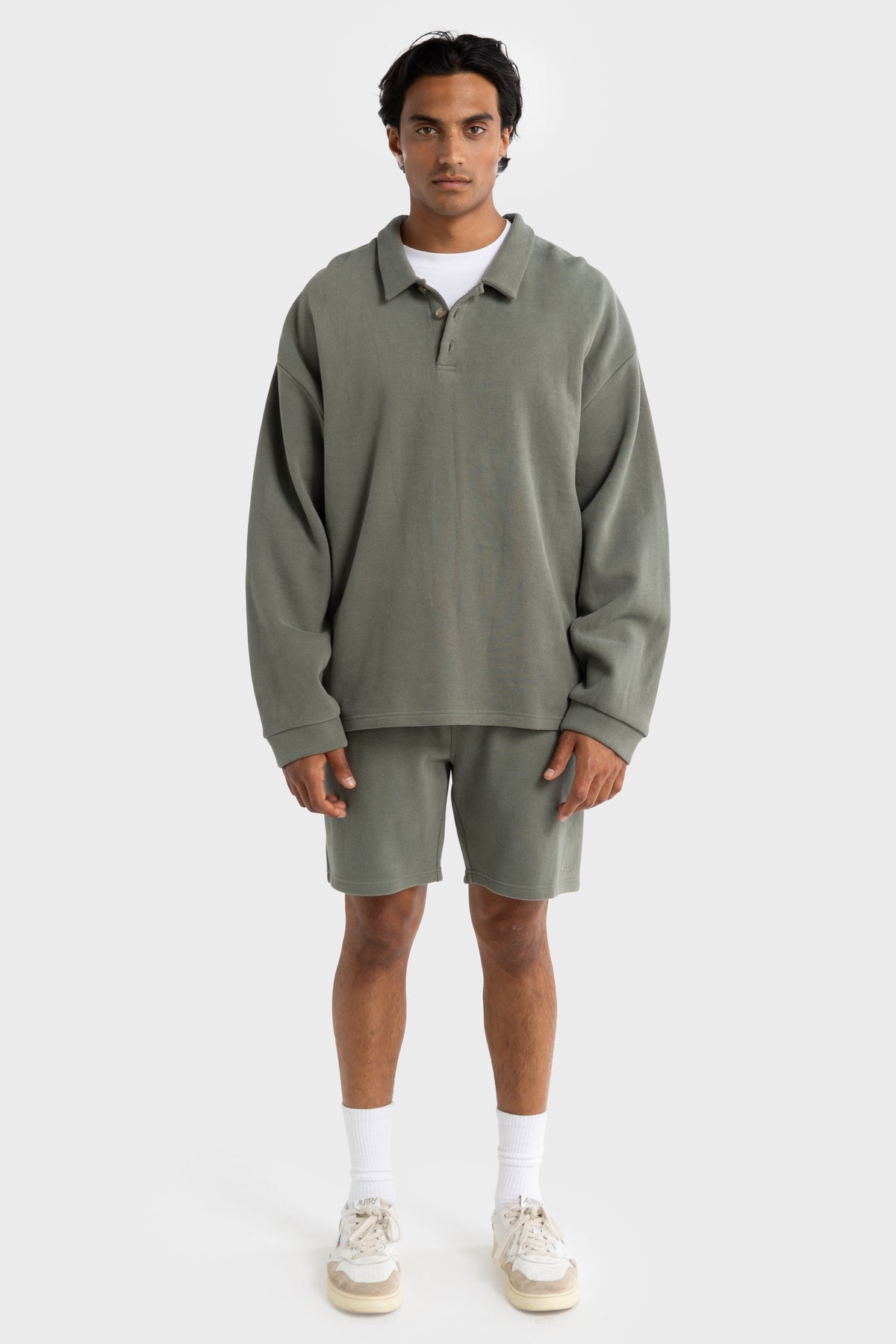 Aiden Polo Sweater Artichoke