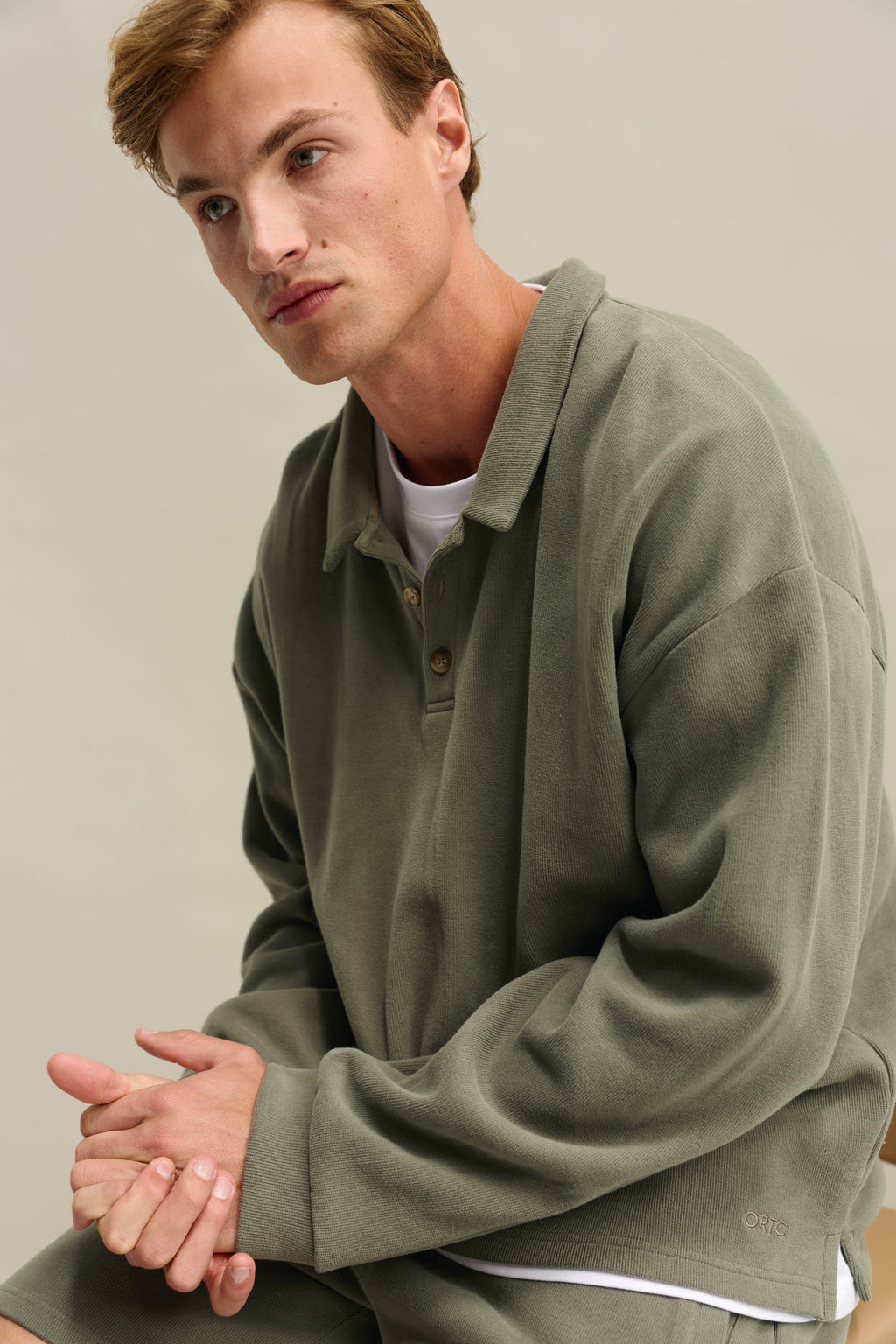 Aiden Polo Sweater Artichoke