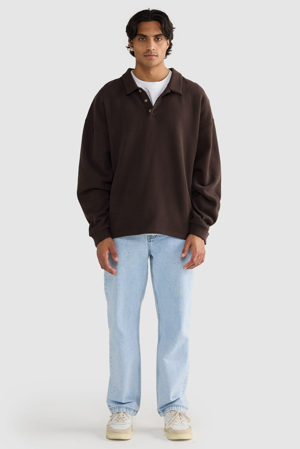 Aiden Polo Sweater Carob