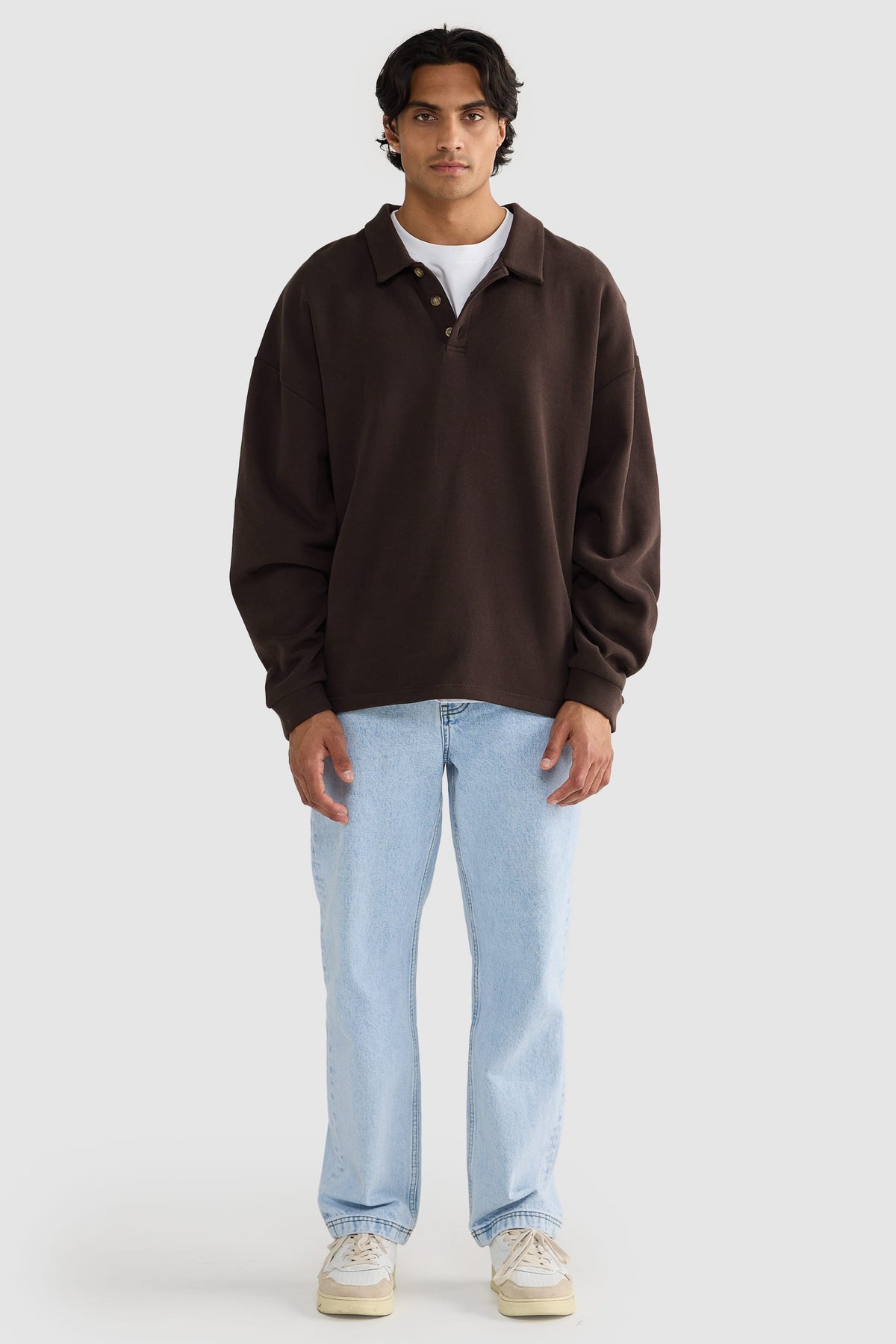 Aiden Polo Sweater Carob