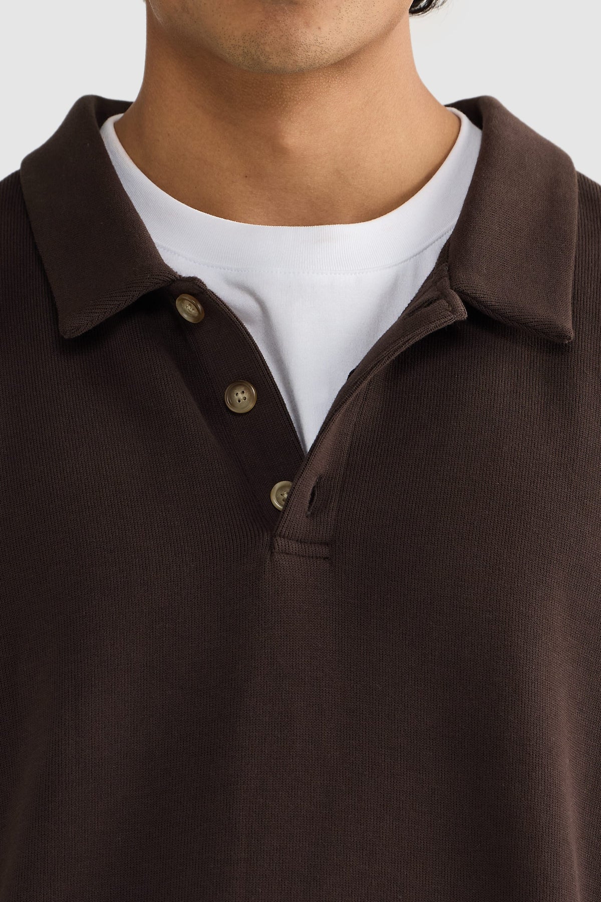Aiden Polo Sweater Carob