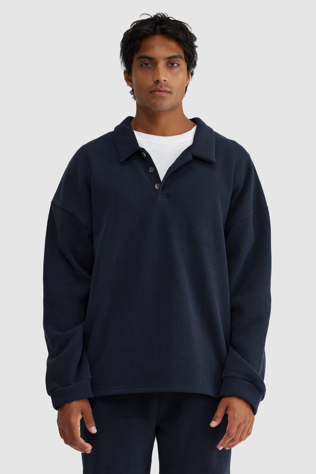Aiden Polo Sweater Navy
