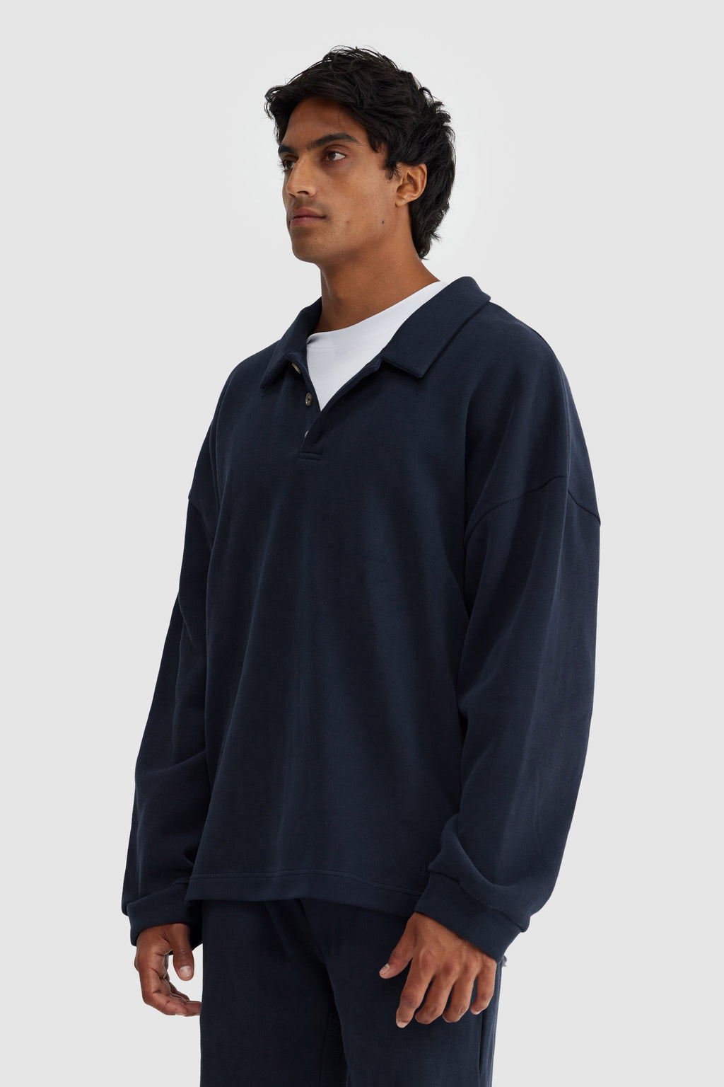 Aiden Polo Sweater Navy
