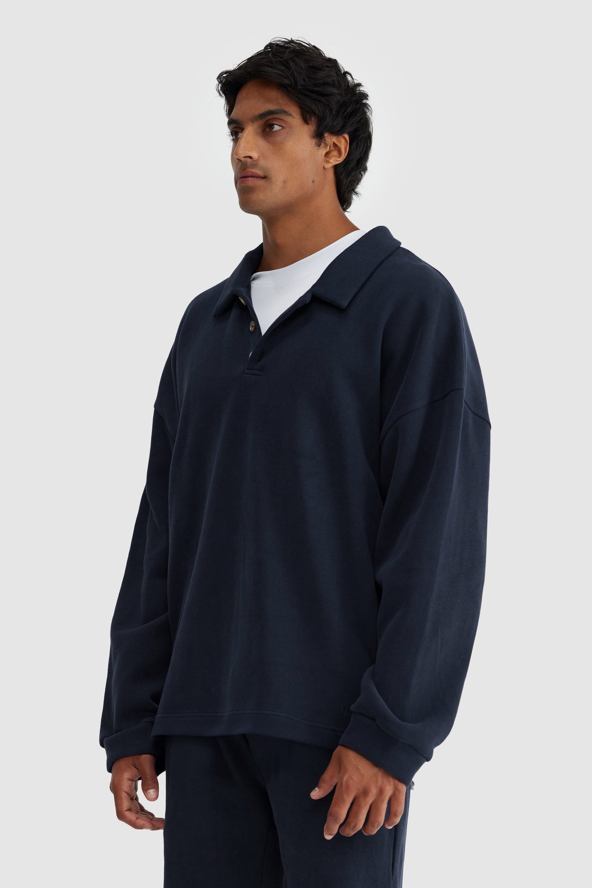 Aiden Polo Sweater Navy