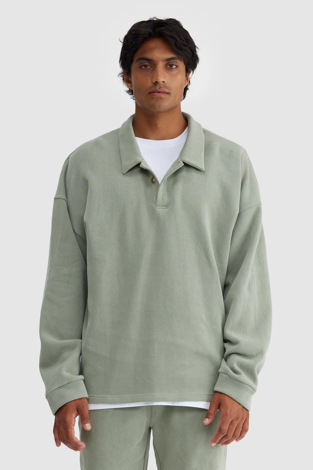 Aiden Polo Sweater Olive