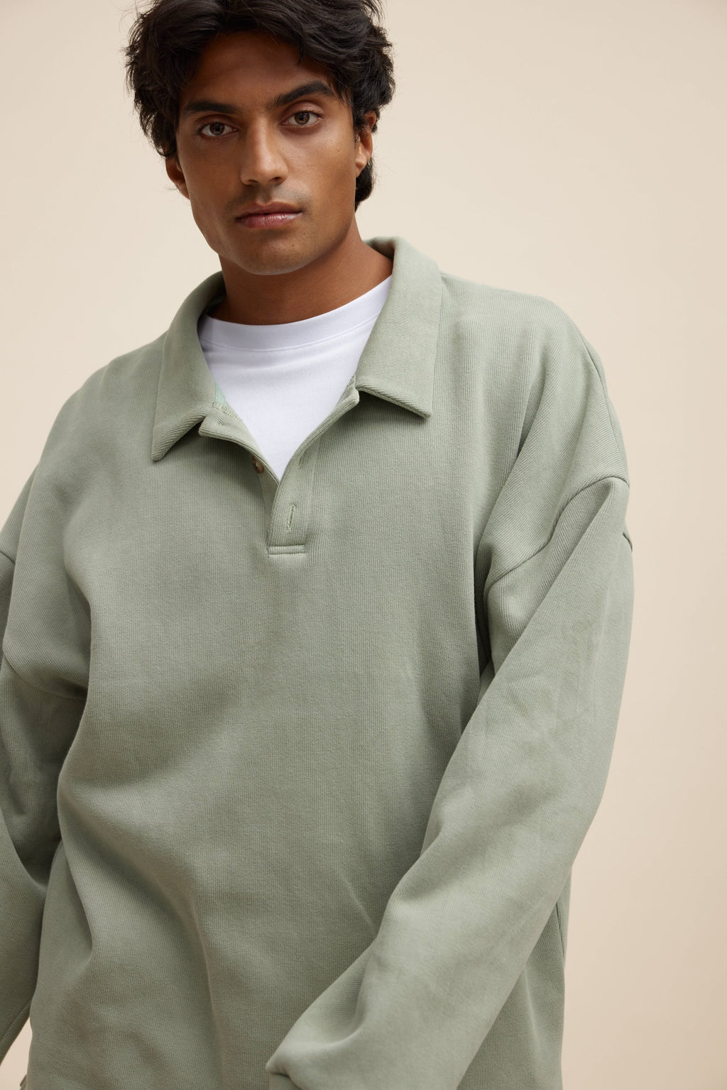 Aiden Polo Sweater Olive