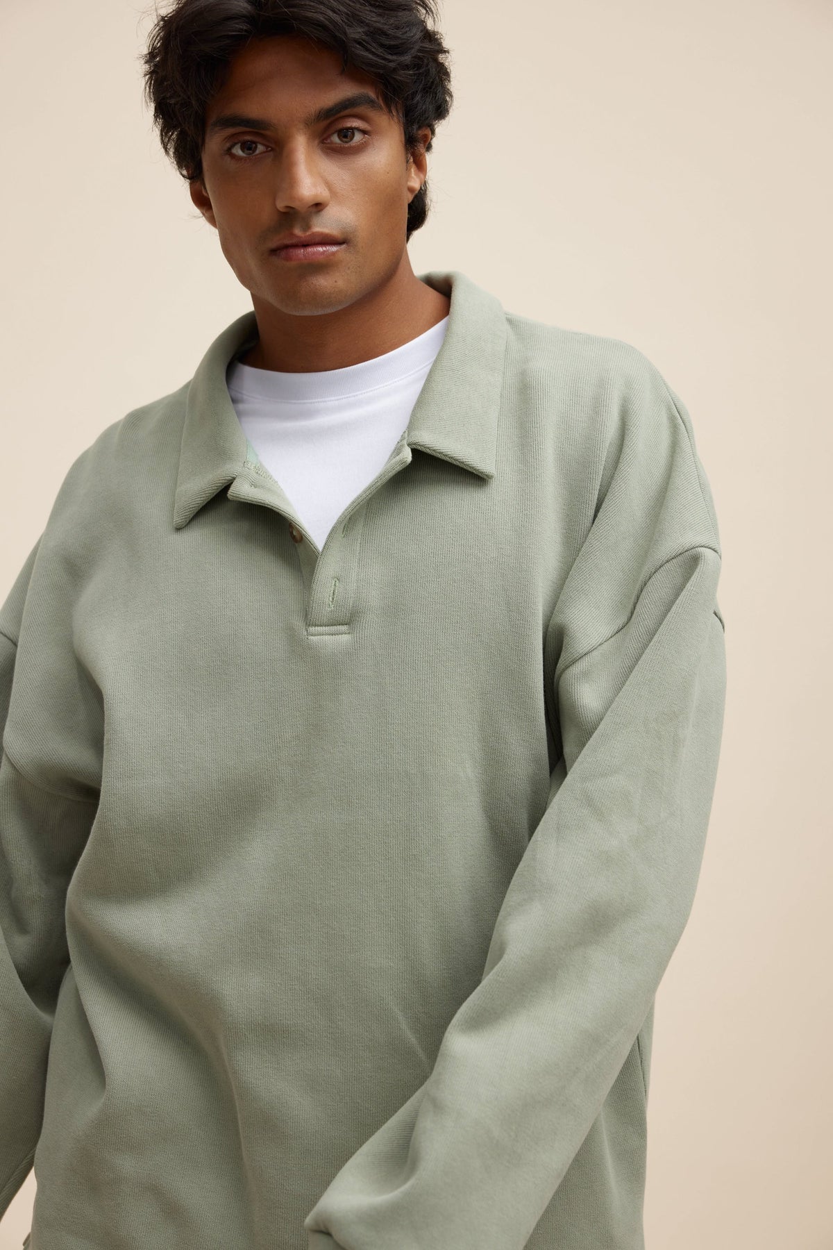Aiden Polo Sweater Olive