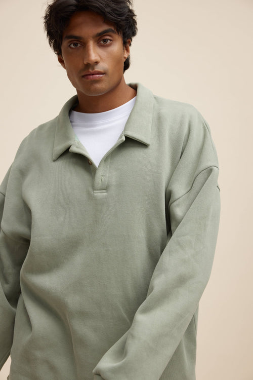 Aiden Polo Sweater Olive