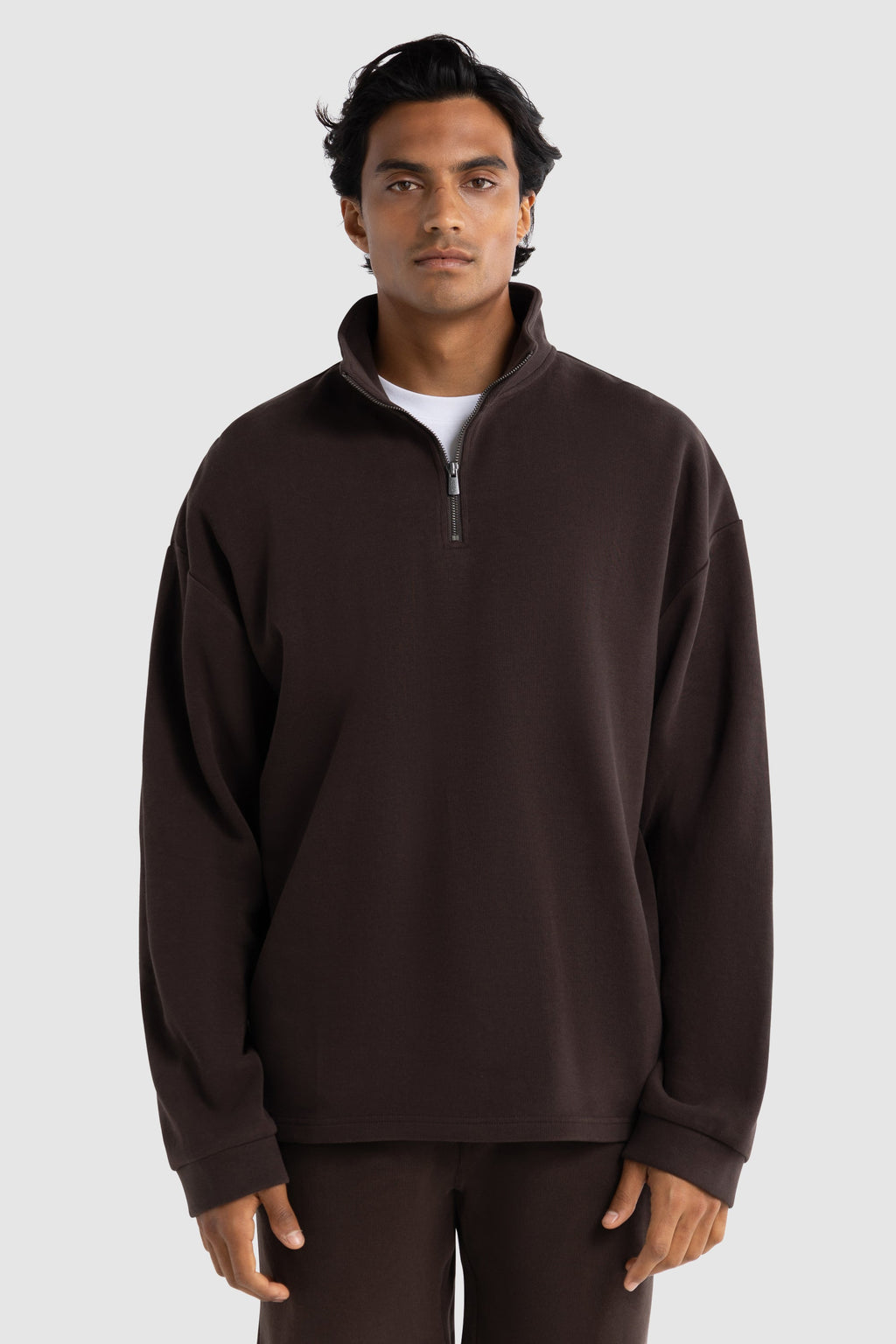 Aiden Quarter Zip Carob