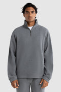 Aiden Quarter Zip Charcoal Marle