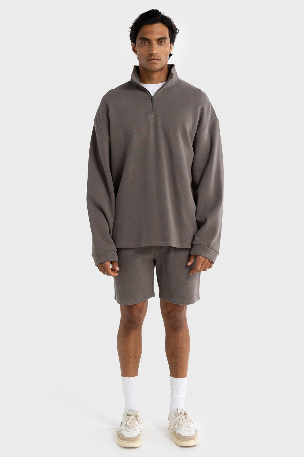 Aiden Quarter Zip Espresso
