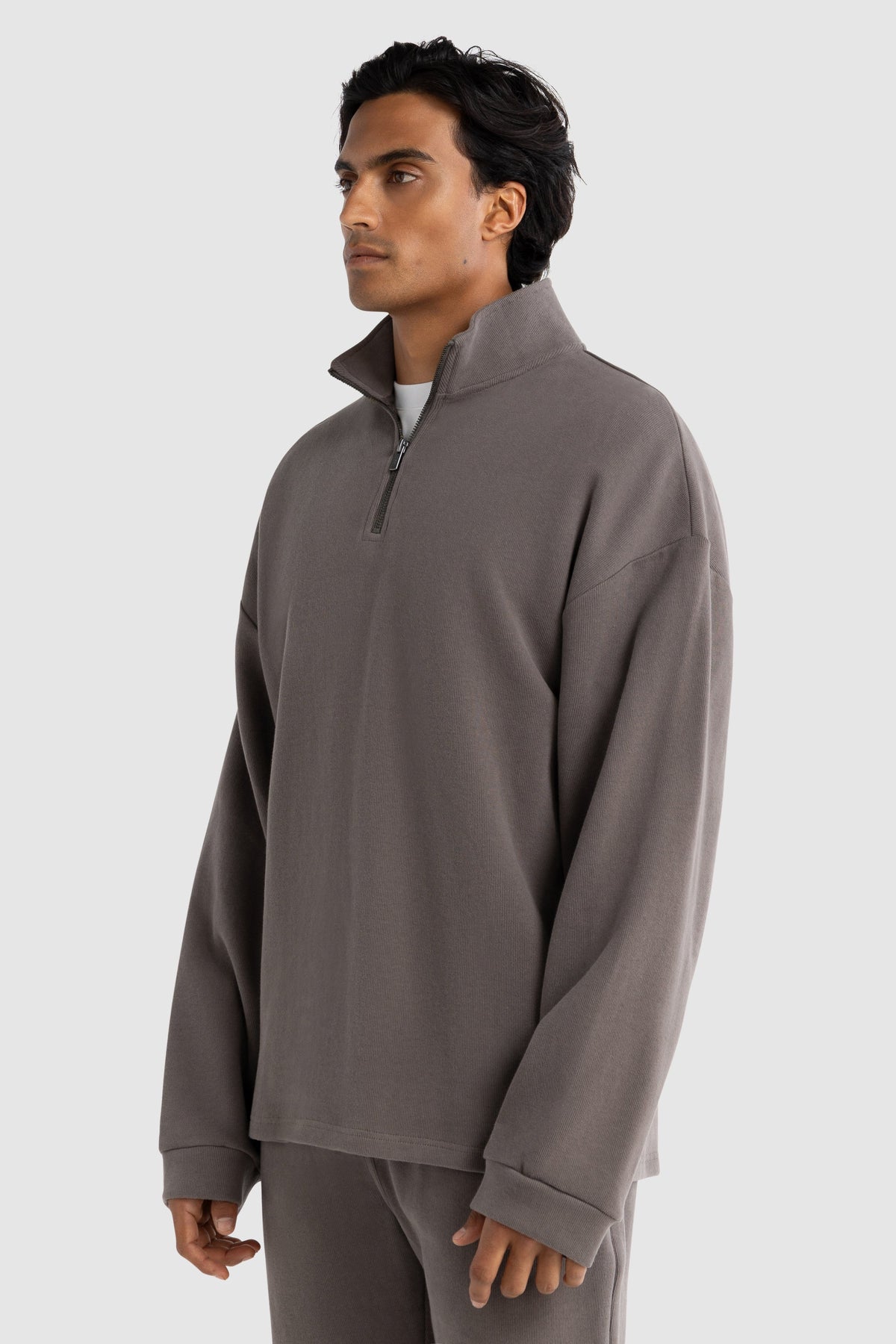 Aiden Quarter Zip Espresso