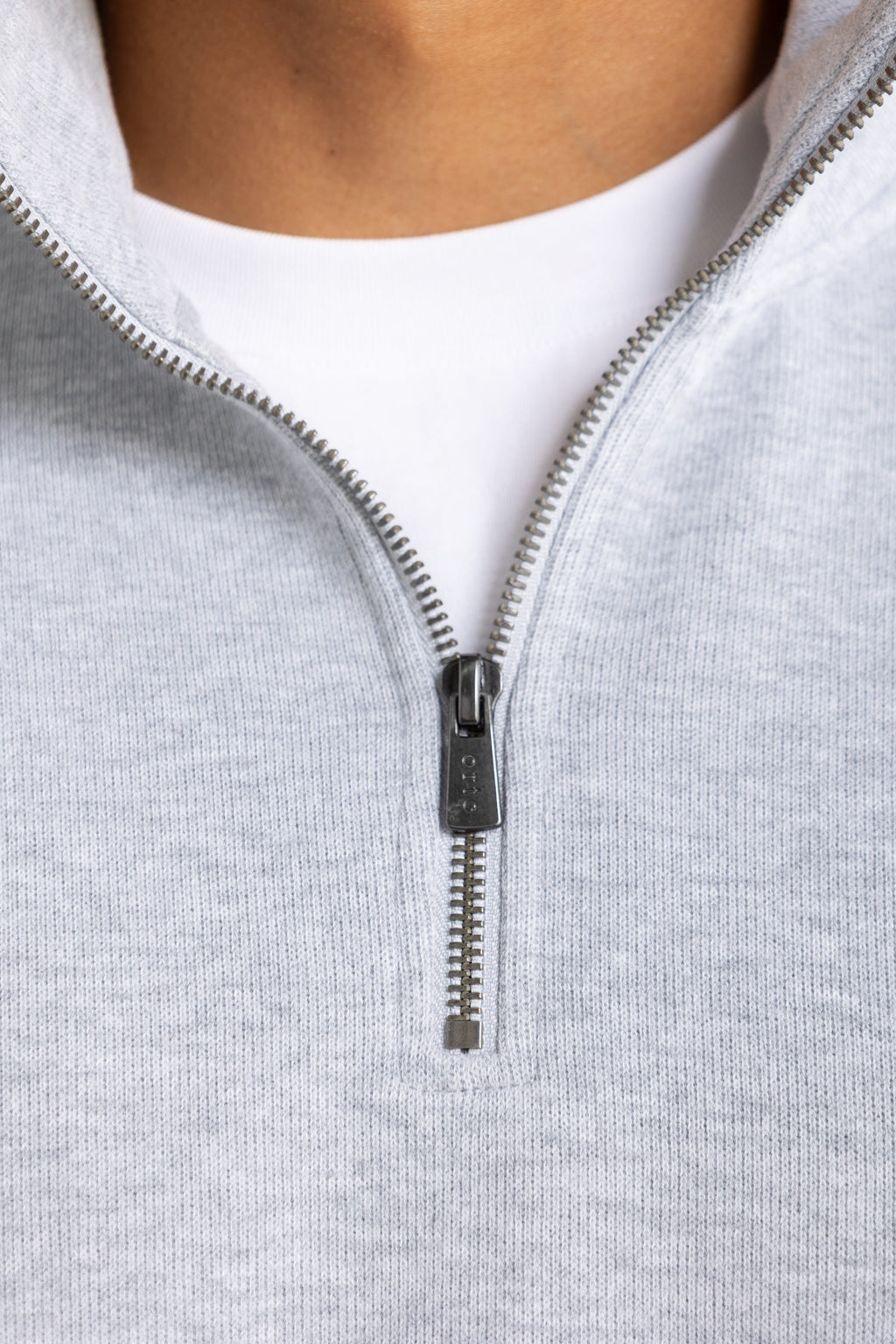 Aiden Quarter Zip Grey Marle