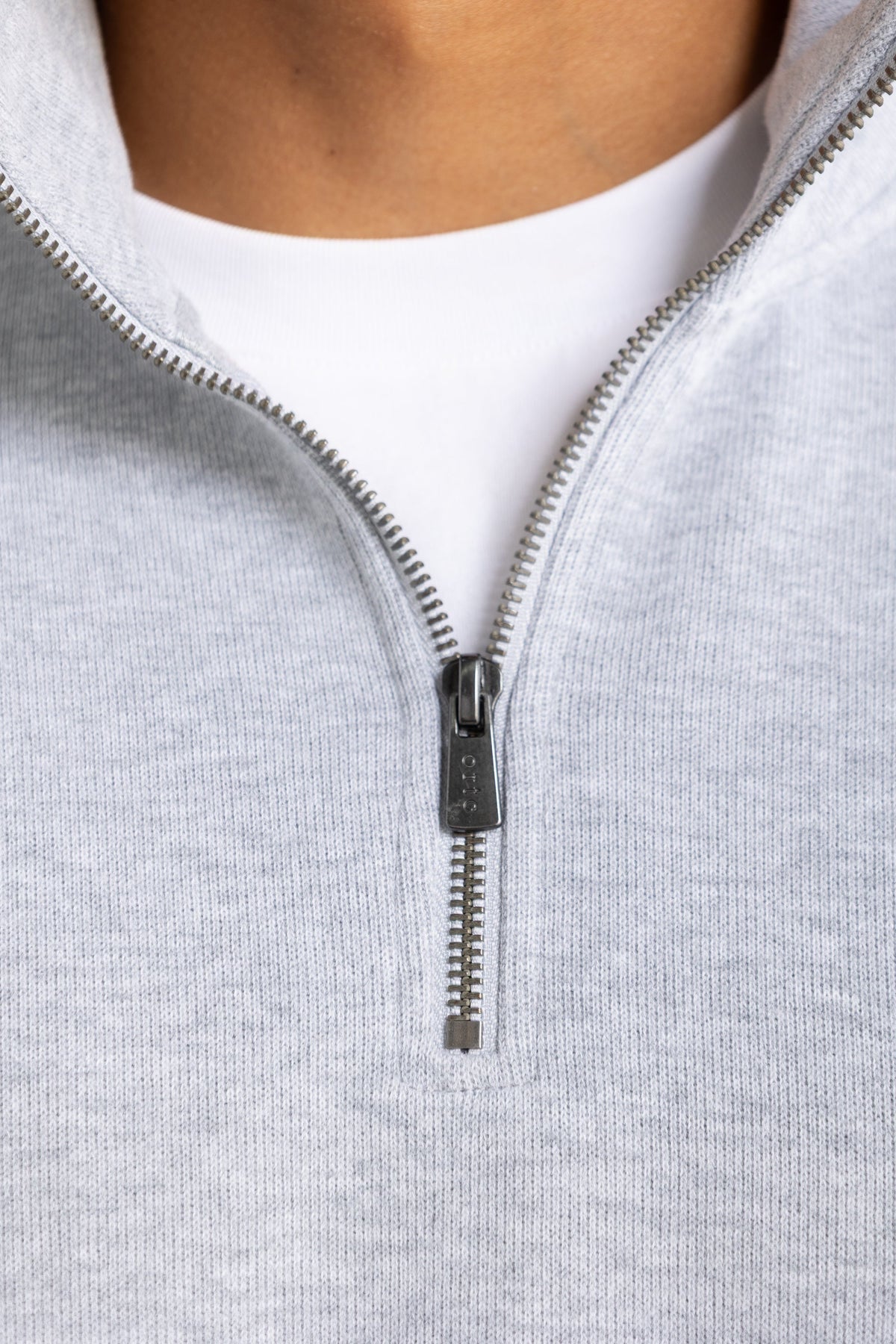 Aiden Quarter Zip Grey Marle