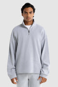 Aiden Quarter Zip Grey Marle
