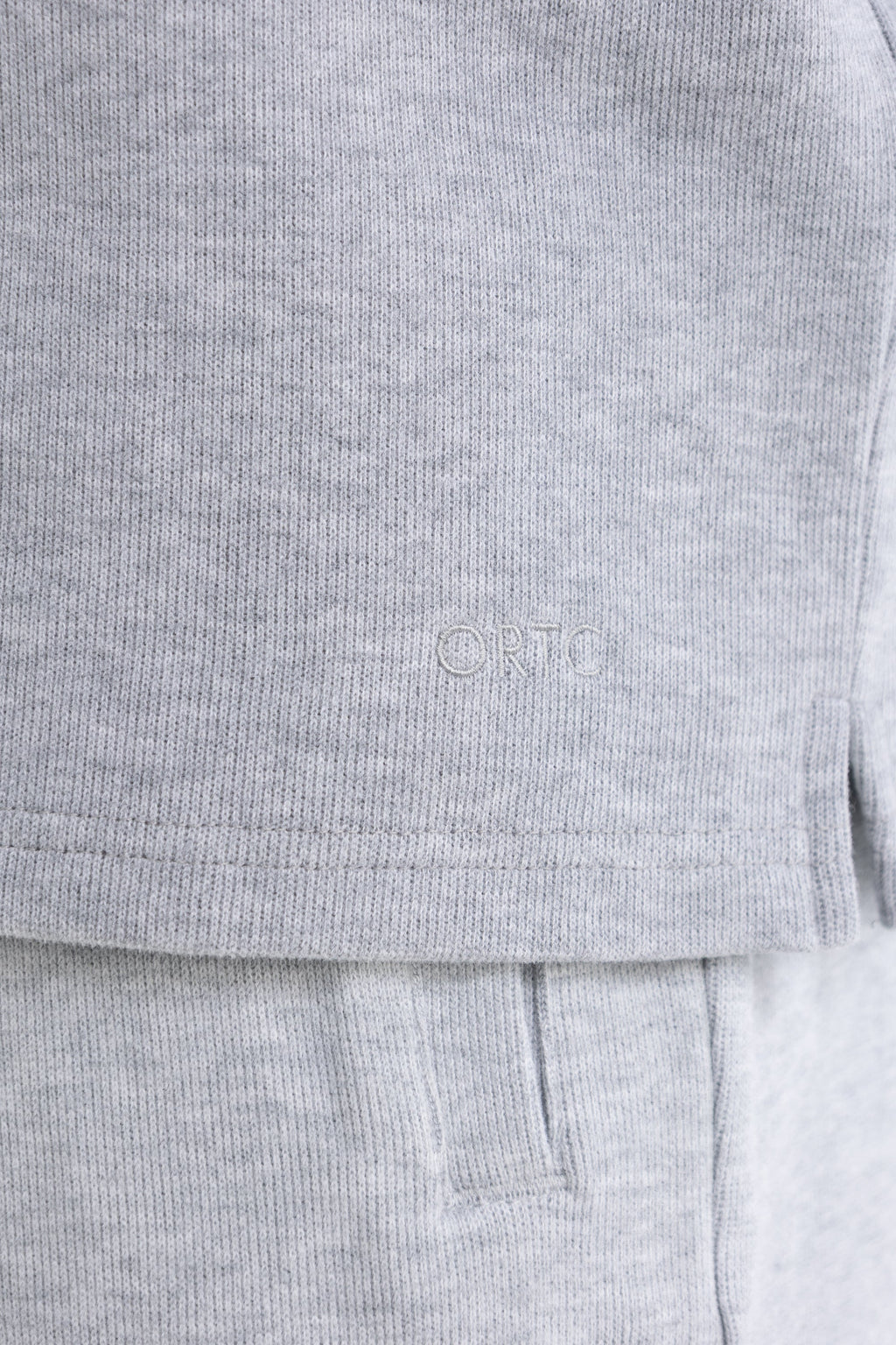 Aiden Quarter Zip Grey Marle