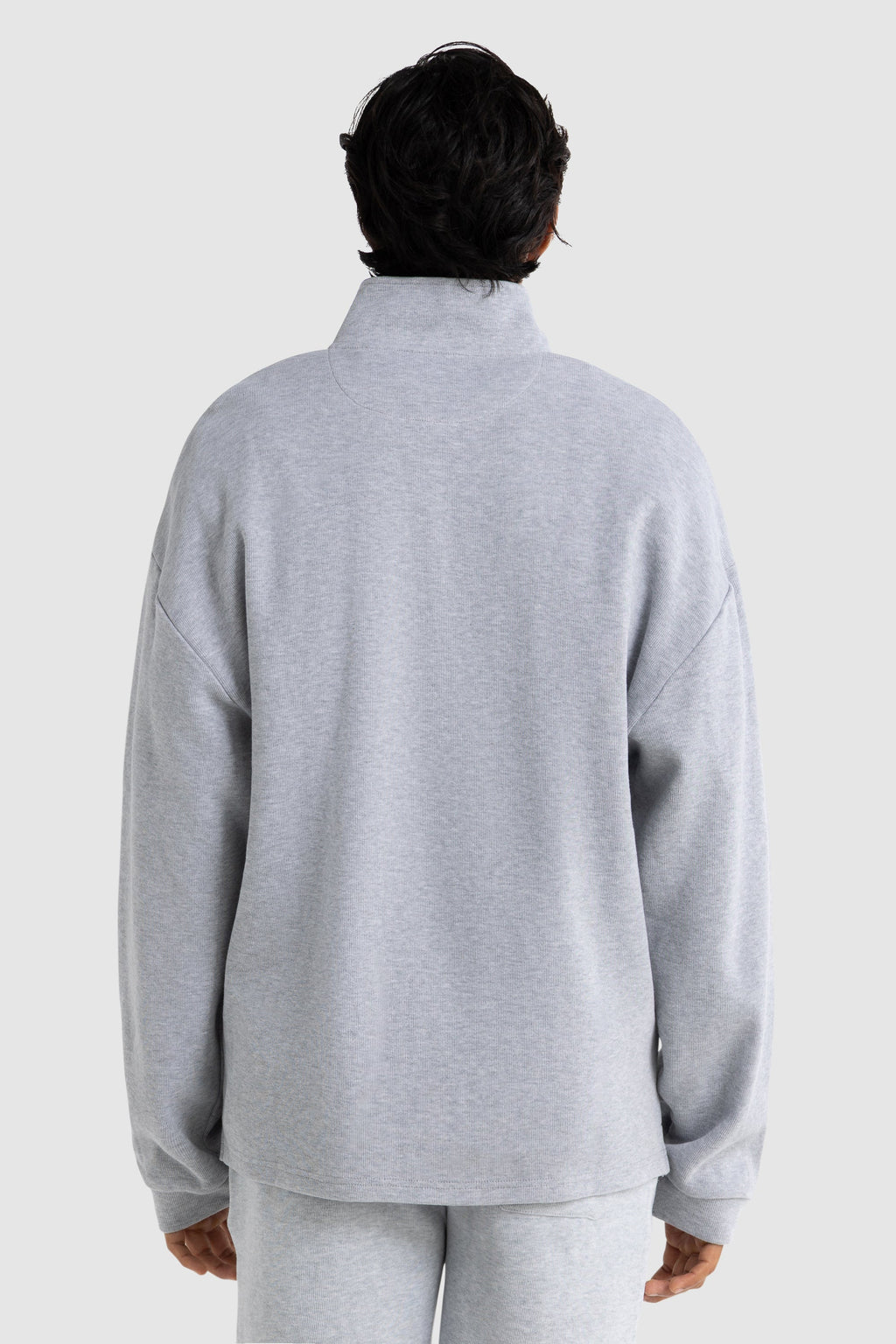 Aiden Quarter Zip Grey Marle