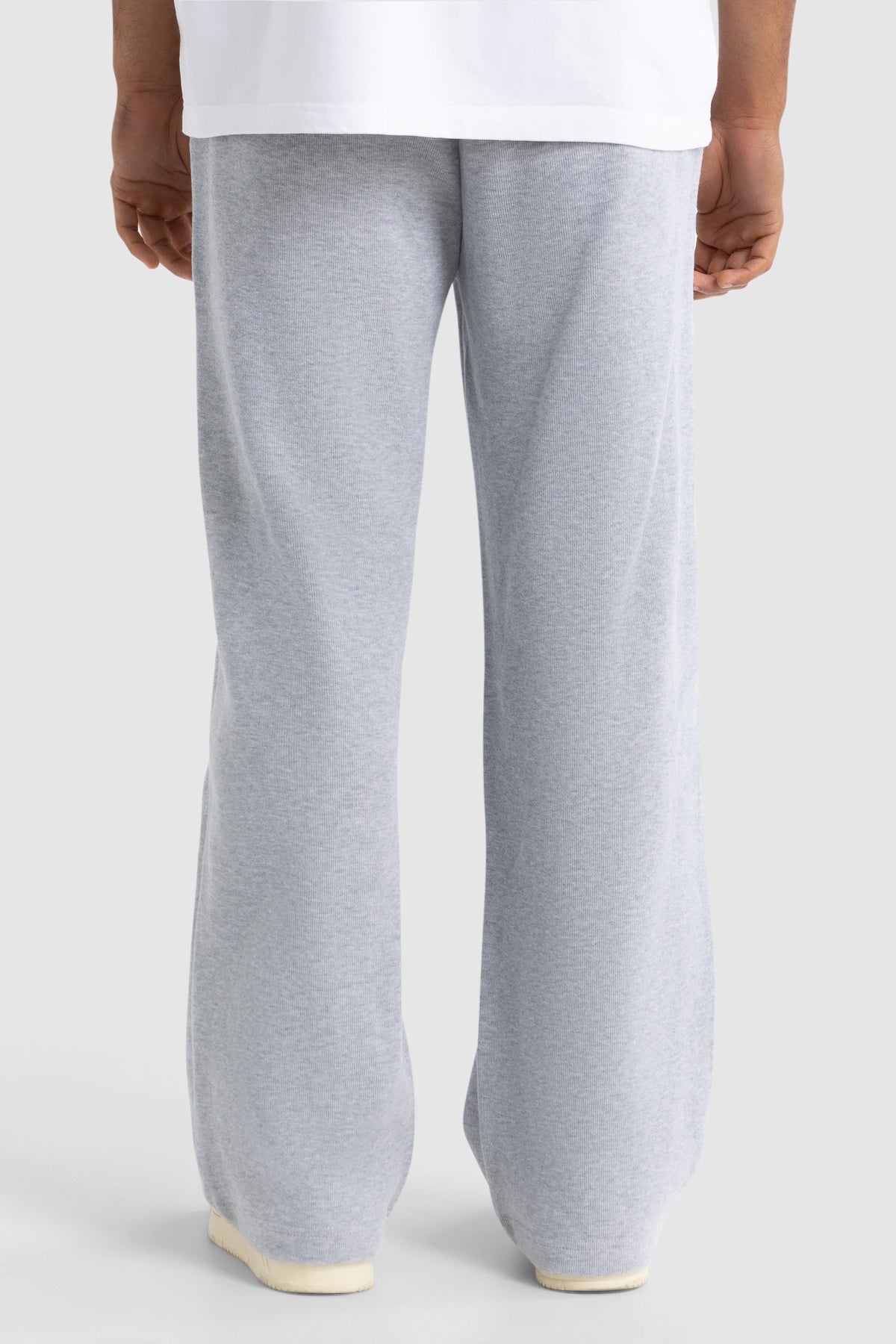 Aiden Wide Leg Pants Grey Marle