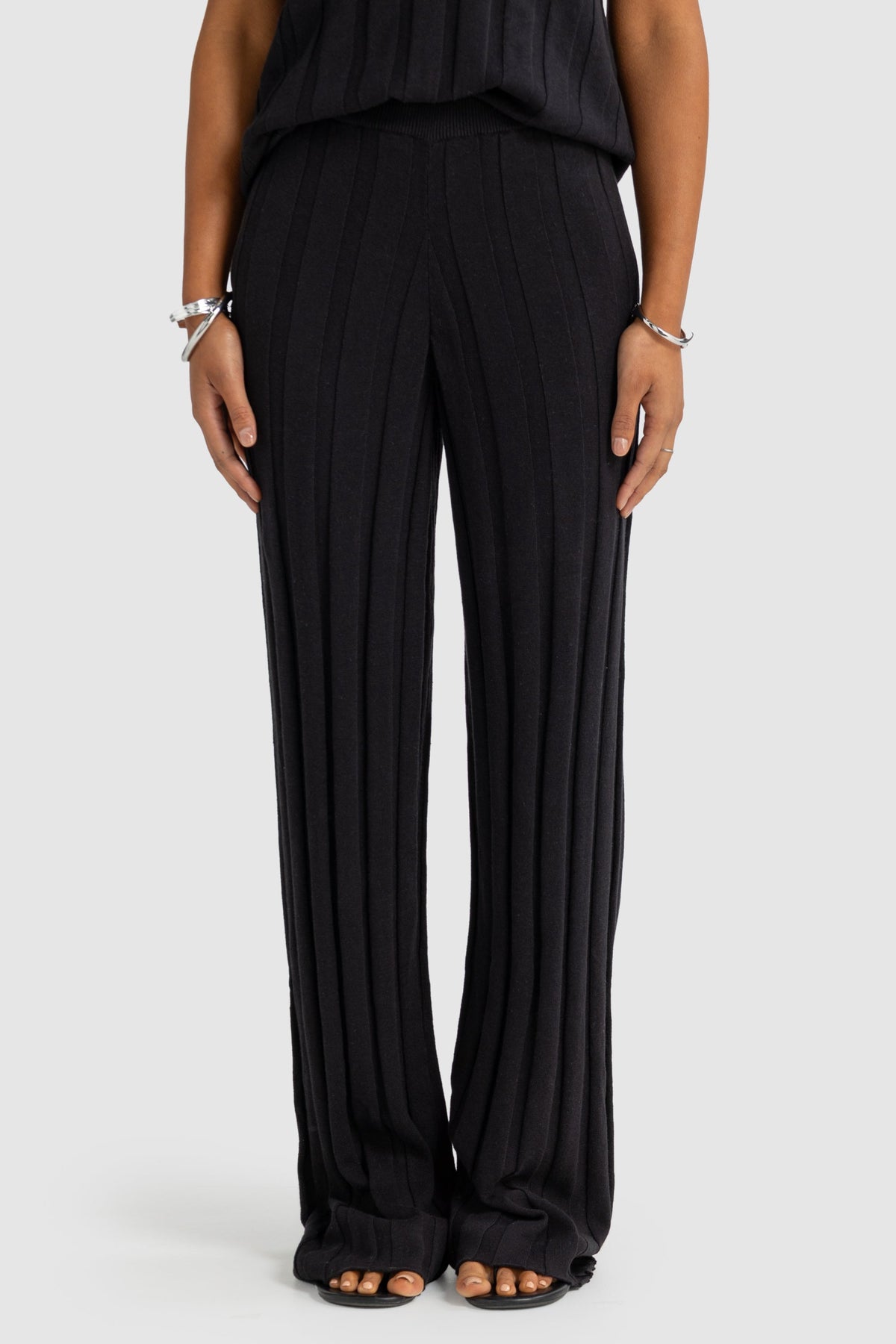 Amara Knit Pants Black