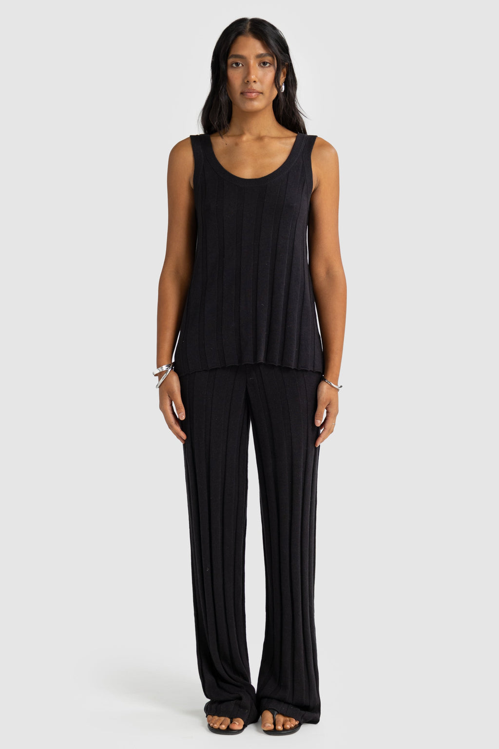 Amara Knit Tank Black