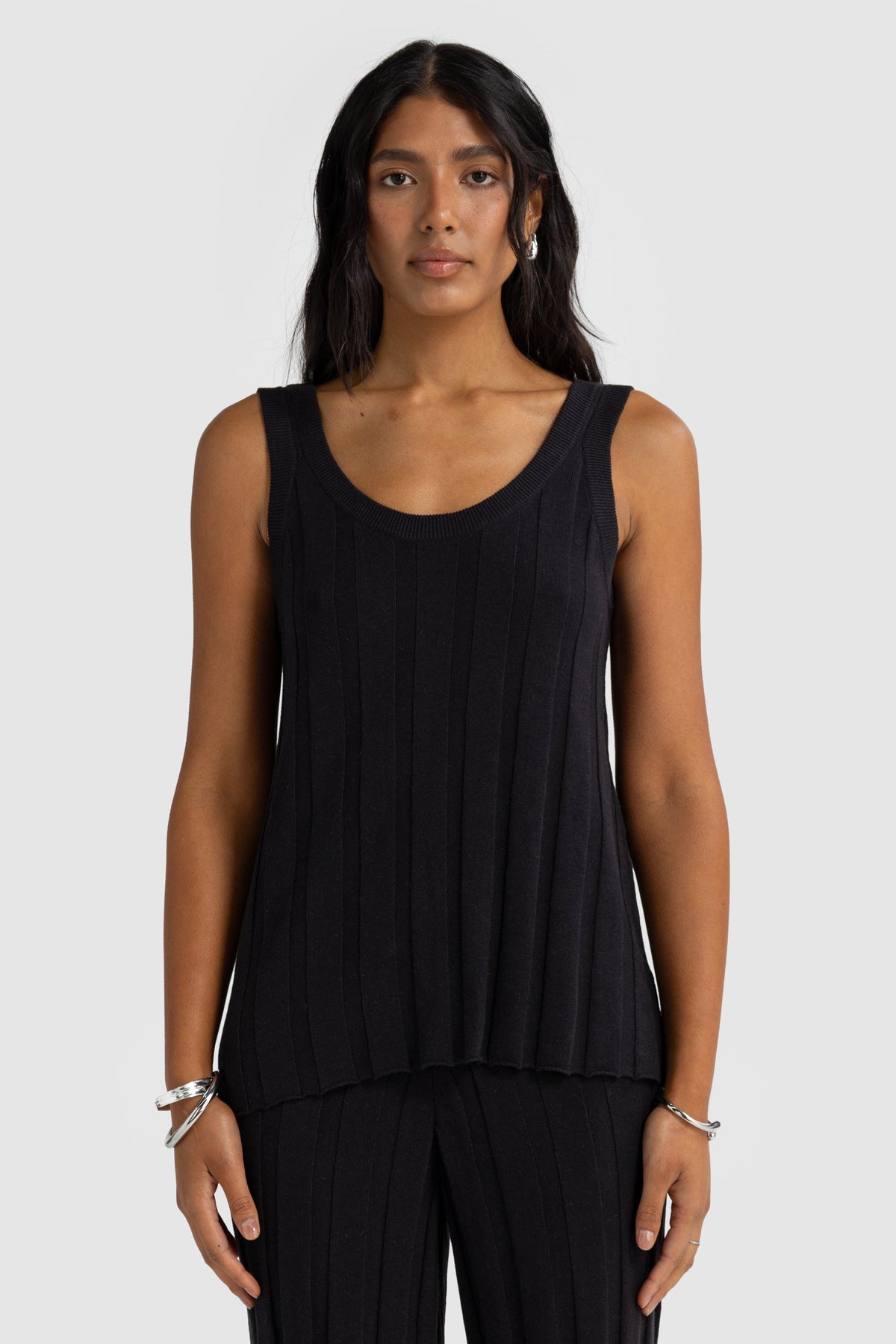 Amara Knit Tank Black
