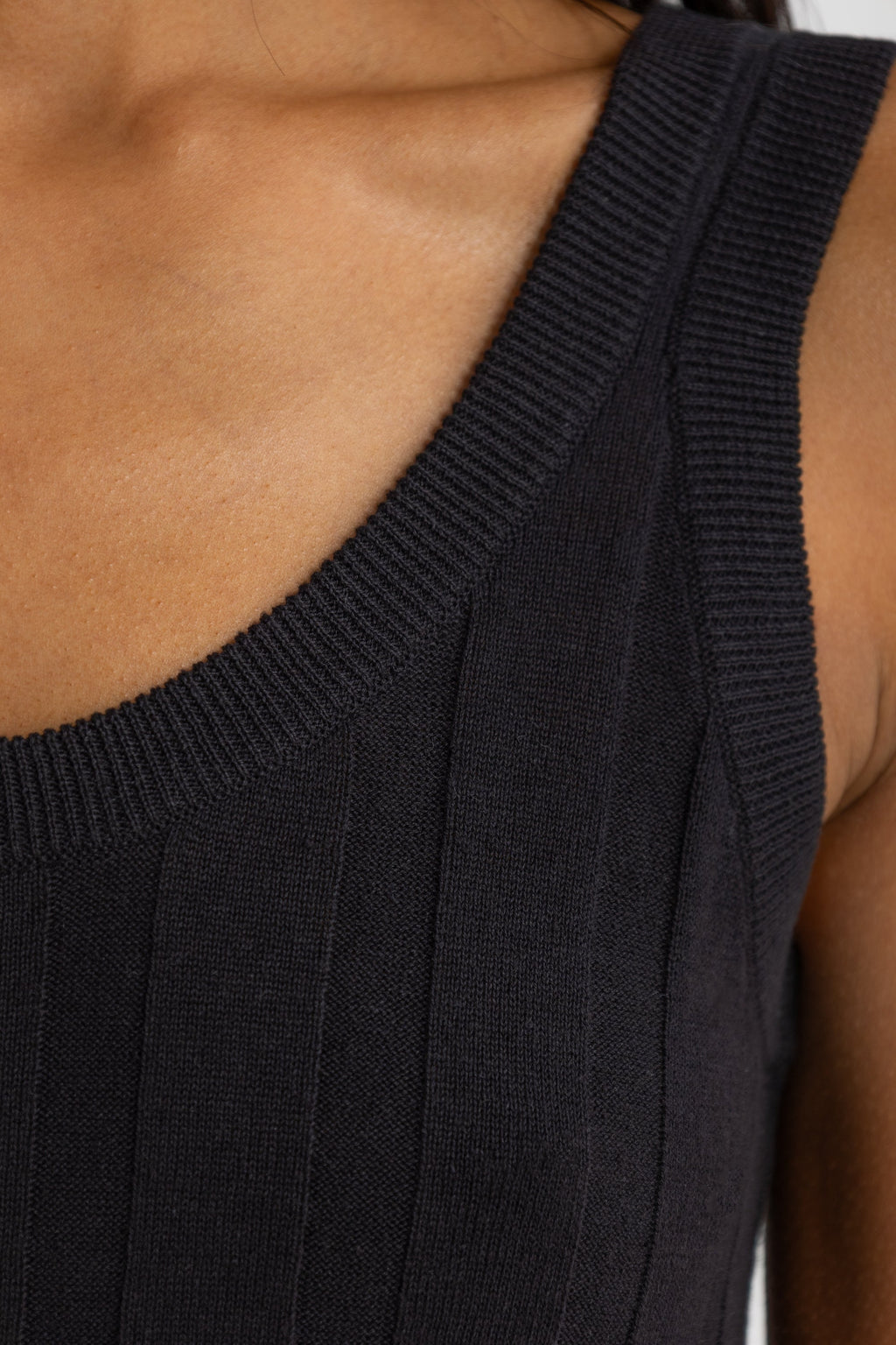 Amara Knit Tank Black