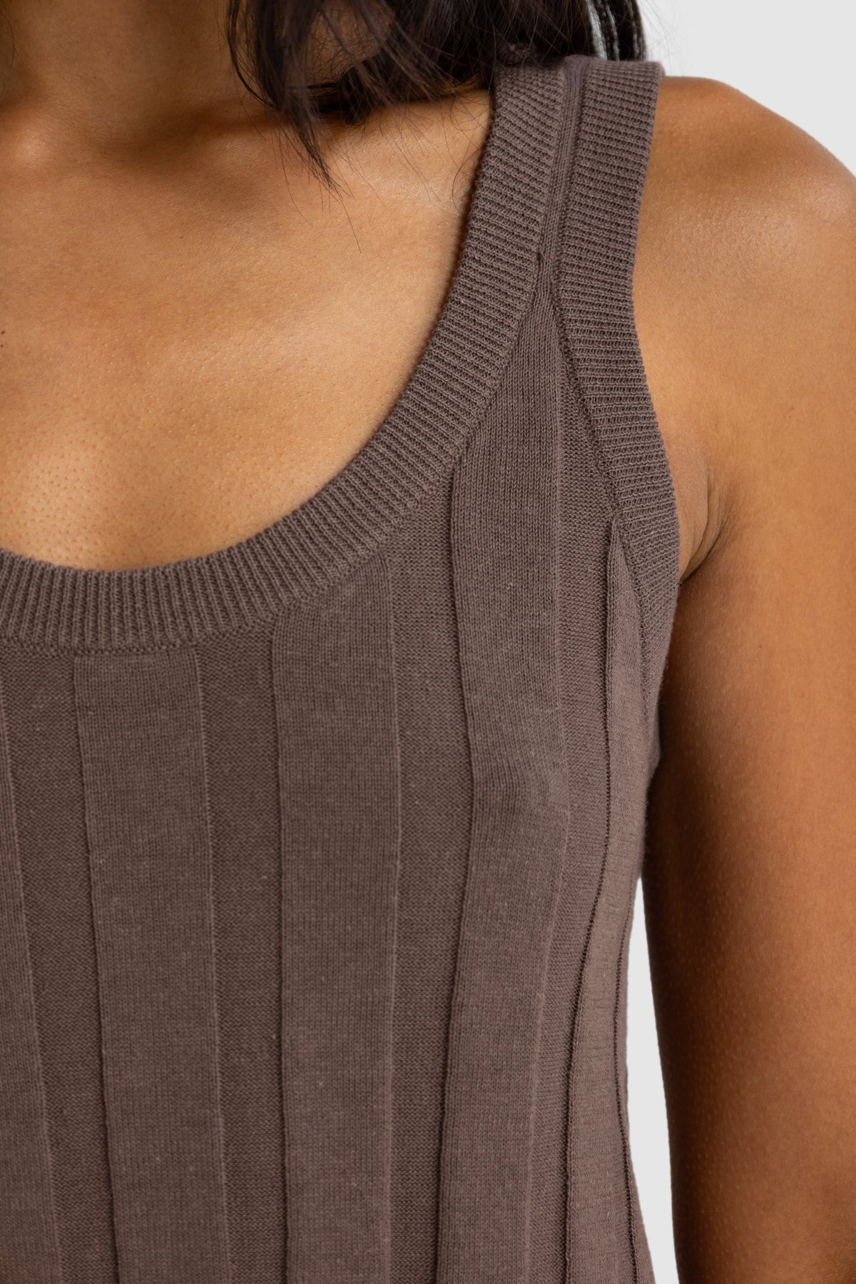 Amara Knit Tank Espresso