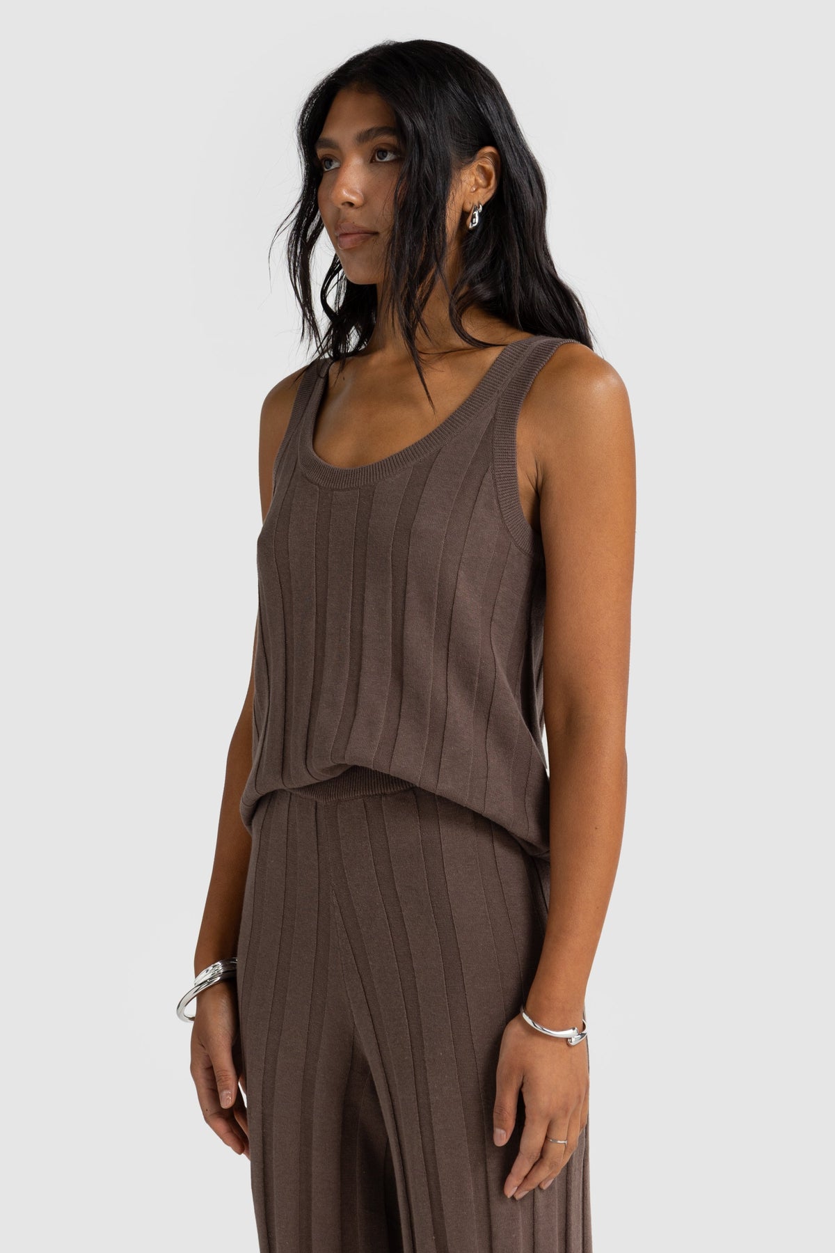 Amara Knit Tank Espresso