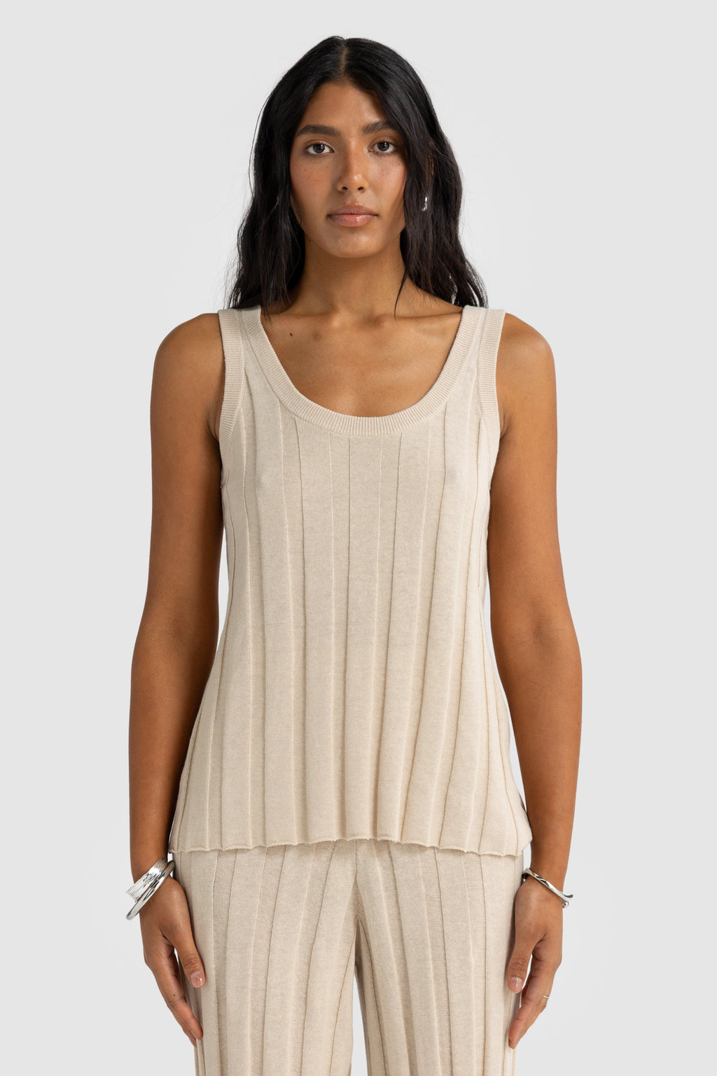 Amara Knit Tank Oat