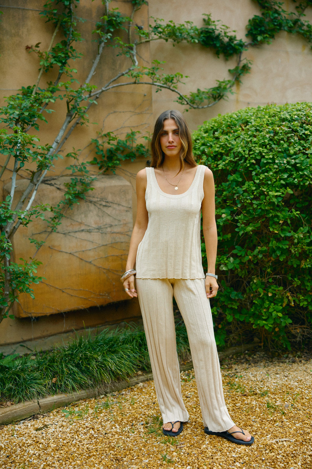 Amara Knit Pants Oat
